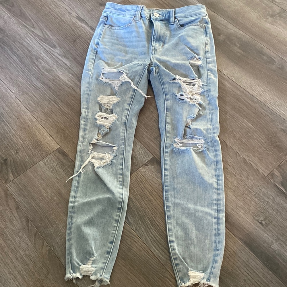 American Eagle Super High Rise Jegging, Size 0